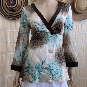 NOT AVAILABLE - please do not purchase EVOLVE Silk Beach Blouse